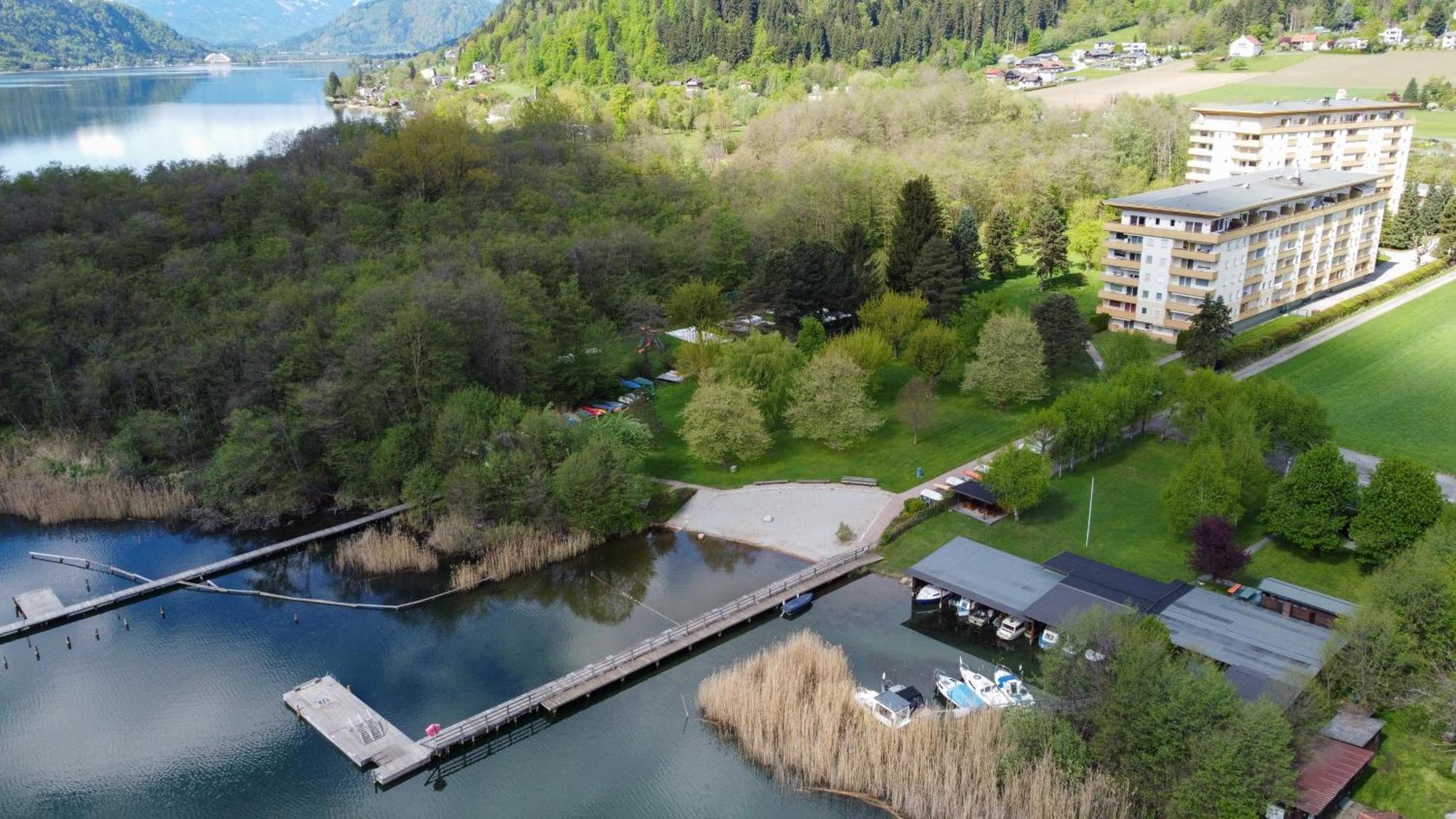Ct-Gold Penthouse Bodensdorf Amatera Privater Seezugang Hallenbad, Skiarena Gerlitzen Esterno foto